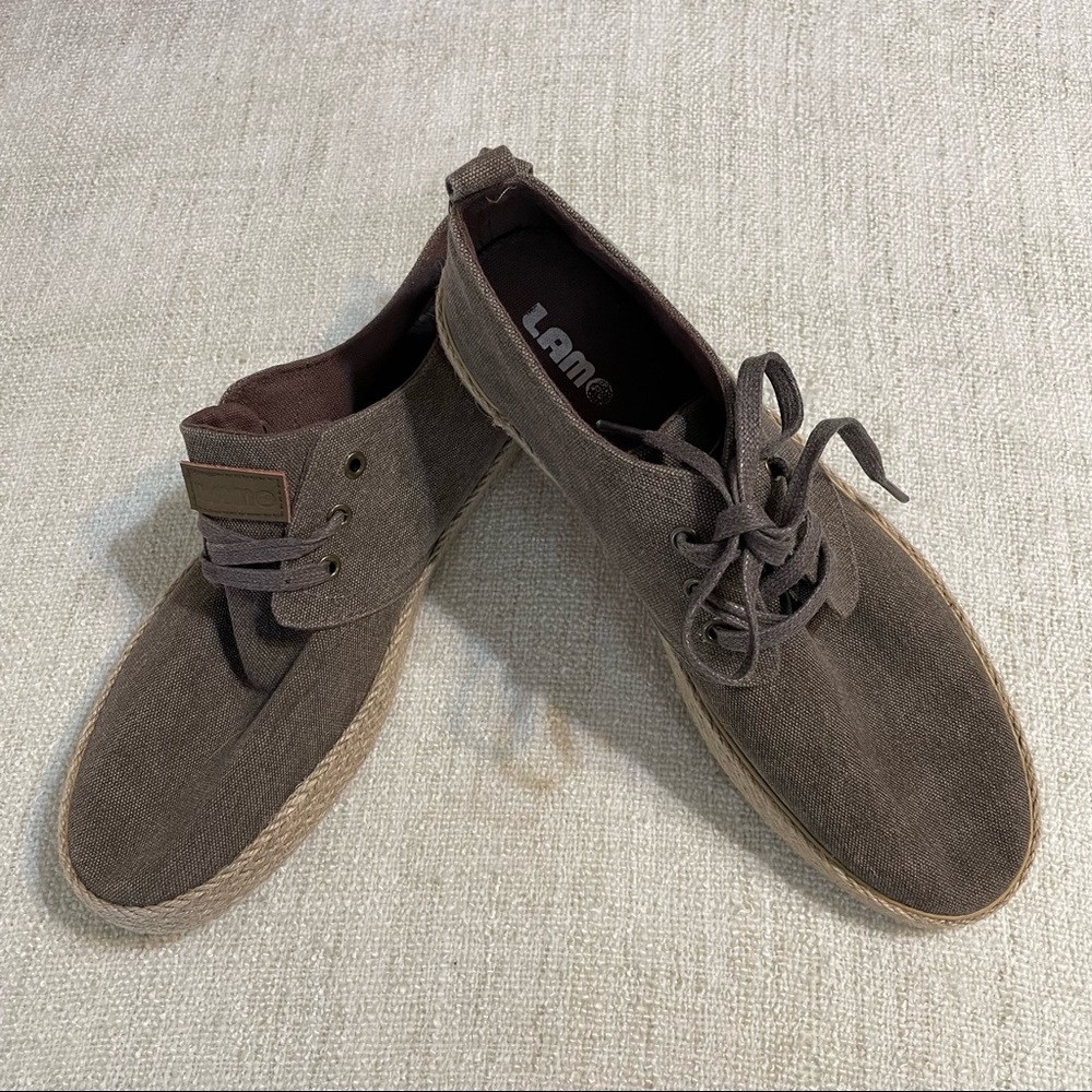 Lam Mens Lace Up Canvas Shoes